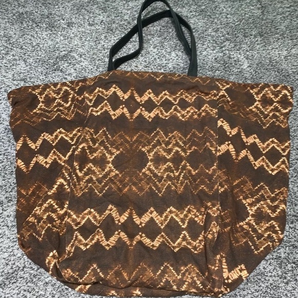 Free People Me & Kashmiere Shibori Tote Bag TieDye Z467-2 - Picture 2 of 5